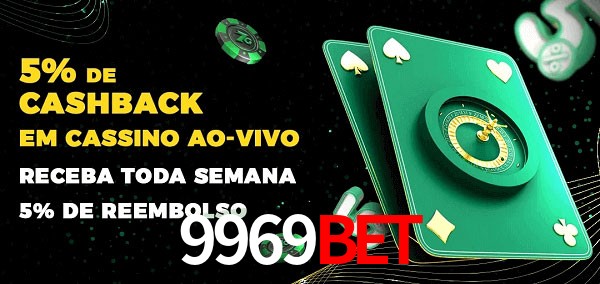 Promoções do cassino ao Vivo 9969BET